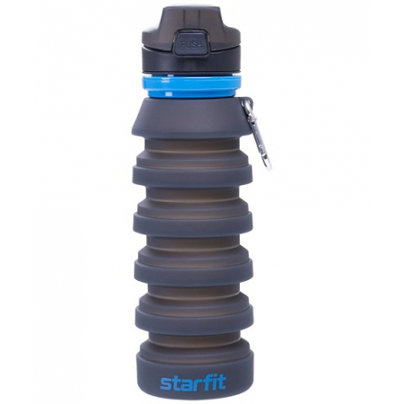 Бутылка для воды Starfit FB-100, складная с карабином
